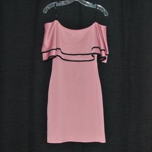 NWOT Mine Rose Pink Fitted Dress